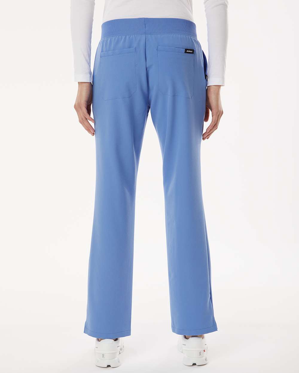 Jaanuu W20001 - Women's Xenos Essential Knit-Waist Scrub Pants - Ceil Blue