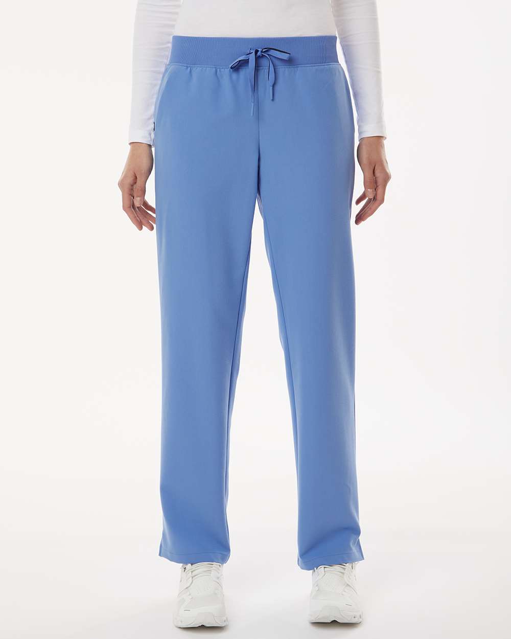 Jaanuu W20001 - Women's Xenos Essential Knit-Waist Scrub Pants - Ceil Blue