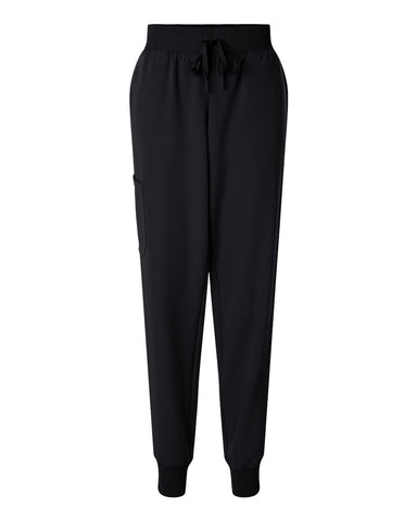 Jaanuu W20003 - Women's Silex Knit-Waist Scrub Joggers - Black