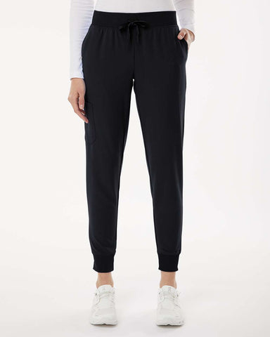 Jaanuu W20003 - Women's Silex Knit-Waist Scrub Joggers - Black
