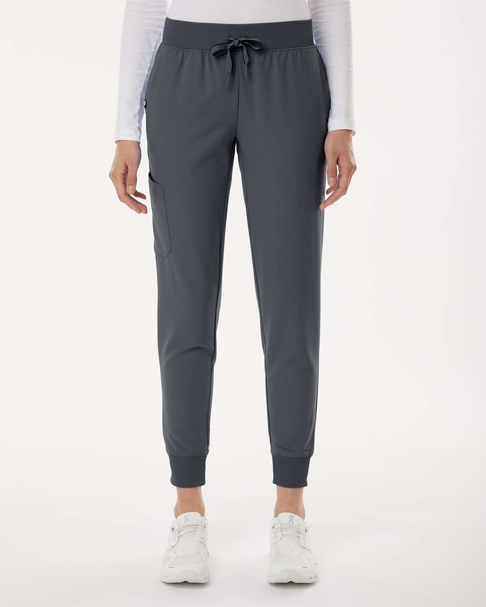 Jaanuu W20003 - Women's Silex Knit-Waist Scrub Joggers - Carbon Grey