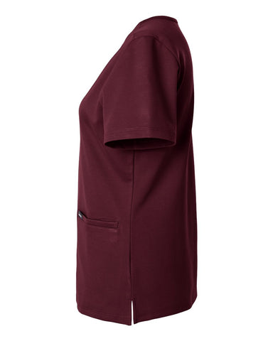 Jaanuu W30003 - Women's Cesi UltraSOFT™ Scrub V-Neck Top - Burgundy
