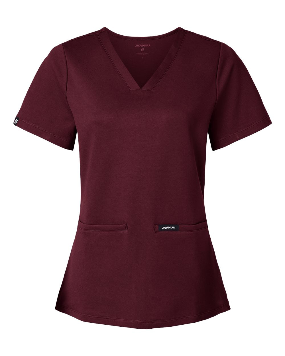 Jaanuu W30003 - Women's Cesi UltraSOFT™ Scrub V-Neck Top - Burgundy