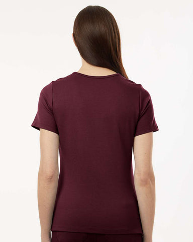 Jaanuu W30003 - Women's Cesi UltraSOFT™ Scrub V-Neck Top - Burgundy
