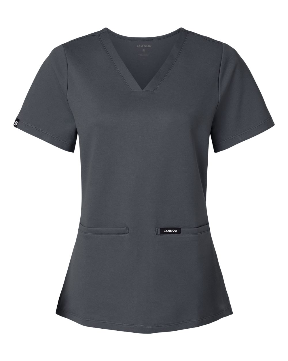Jaanuu W30003 - Women's Cesi UltraSOFT™ Scrub V-Neck Top - Carbon Grey