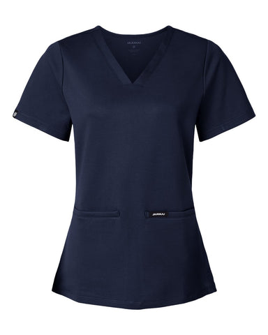 Jaanuu W30003 - Women's Cesi UltraSOFT™ Scrub V-Neck Top - Midnight Navy