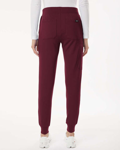 Jaanuu W40001 - Women's Rubi UltraSOFT™ Scrub Joggers - Burgundy