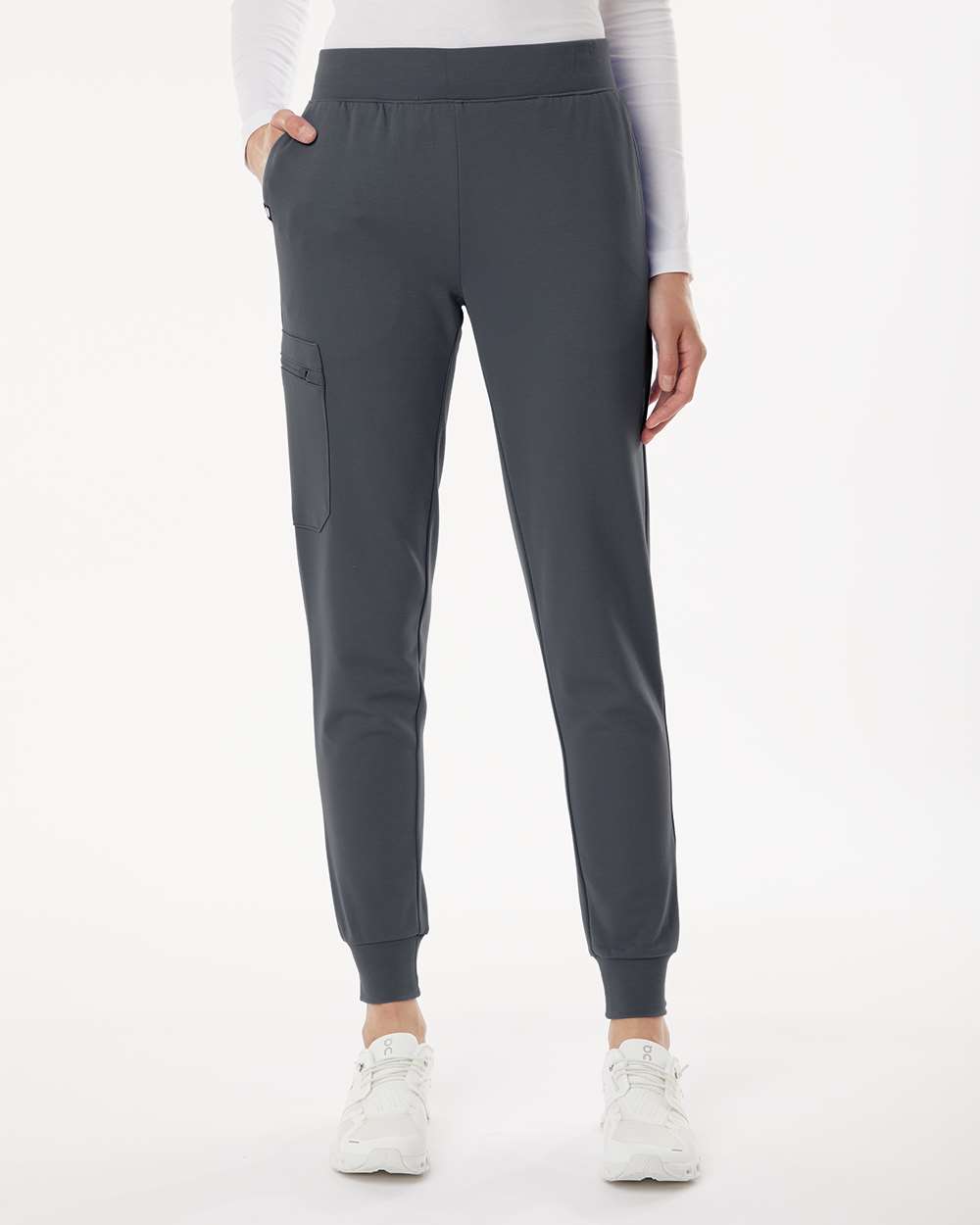 Jaanuu W40001 - Women's Rubi UltraSOFT™ Scrub Joggers - Carbon Grey