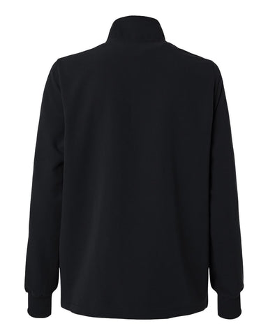 Jaanuu W60001 - Women's Ceri Essential Full-Zip 6-Pocket Scrub Jacket - Black