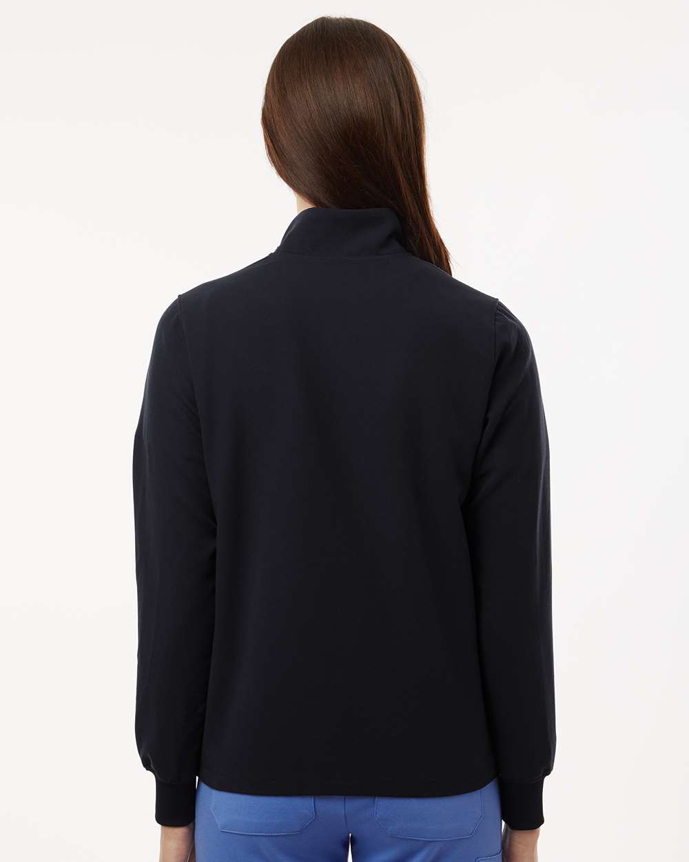 Jaanuu W60001 - Women's Ceri Essential Full-Zip 6-Pocket Scrub Jacket - Black
