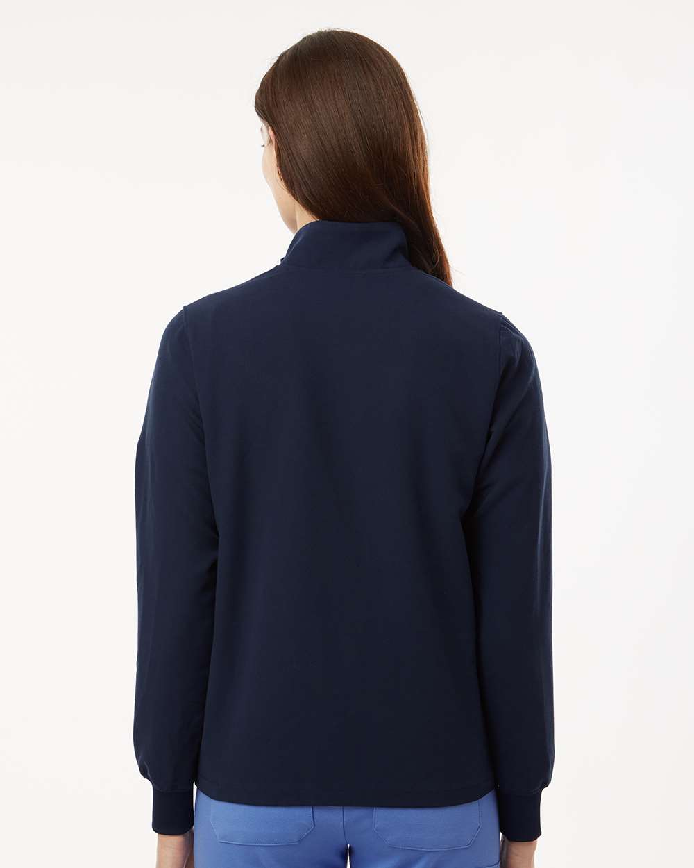 Jaanuu W60001 - Women's Ceri Essential Full-Zip 6-Pocket Scrub Jacket - Midnight Navy