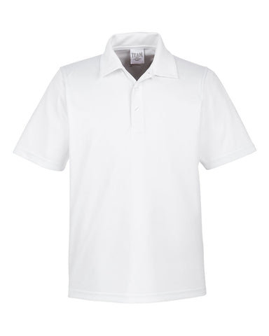 Team 365 TT51 - Men's Zone Performance Polo - White - Front
