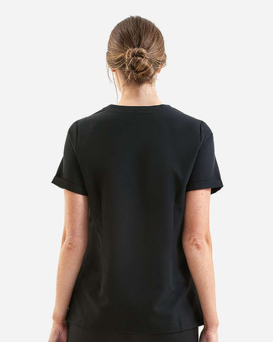 Onna NN310 - Women's Invincible V-Neck Stretch Scrub Top - Black