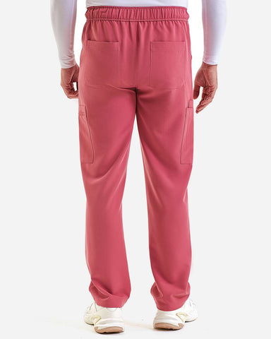 Onna NN500 - Men's Relentless Stretch Cargo Scrub Pants - Calm Pink