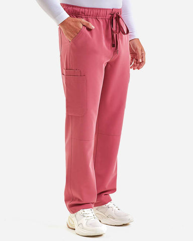 Onna NN500 - Men's Relentless Stretch Cargo Scrub Pants - Calm Pink