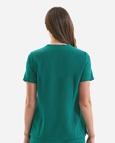 Onna NN300 - Women's Limitless V-Neck Stretch Scrub Top - Clean Green