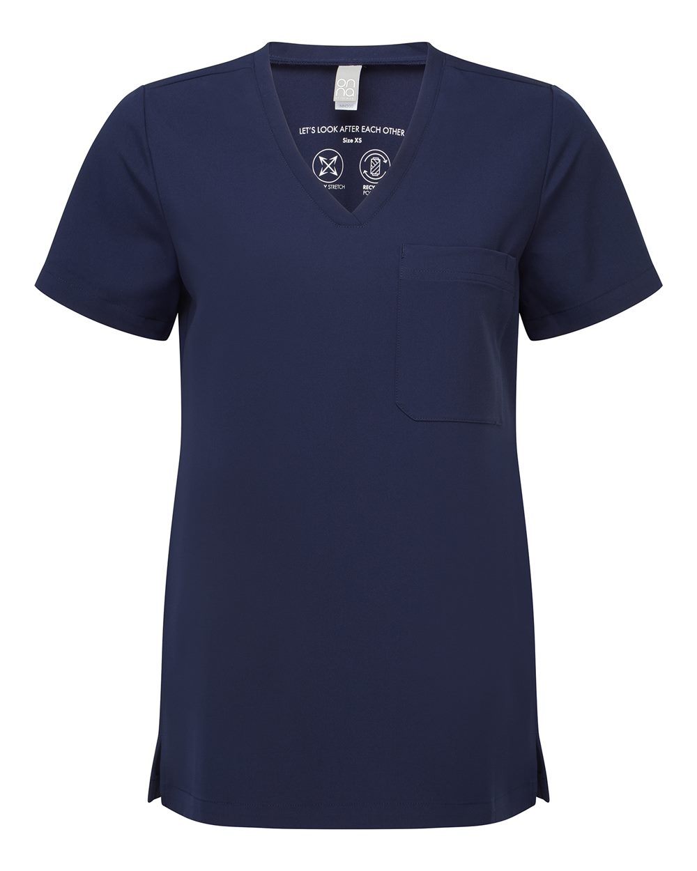 Onna NN300 - Women's Limitless V-Neck Stretch Scrub Top - Navy
