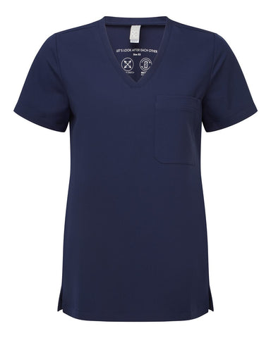 Onna NN300 - Women's Limitless V-Neck Stretch Scrub Top - Navy