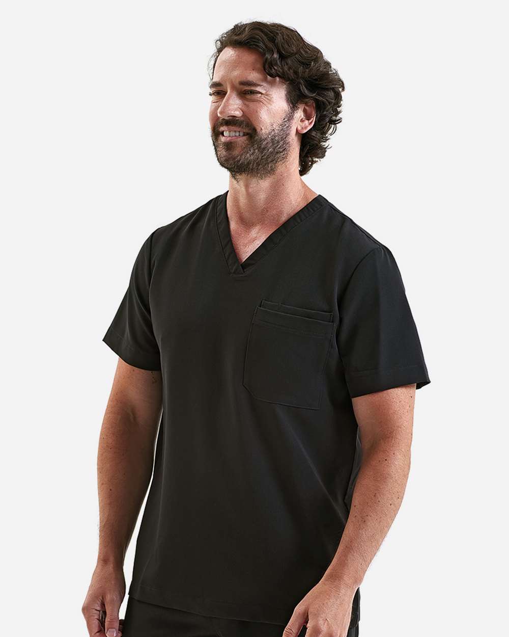 Onna NN200 - Men's Limitless V-Neck Stretch Scrub Top - Black