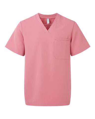 Onna NN200 - Men's Limitless V-Neck Stretch Scrub Top - Calm Pink