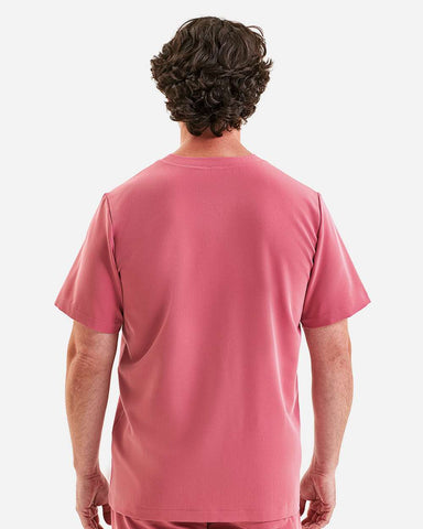 Onna NN200 - Men's Limitless V-Neck Stretch Scrub Top - Calm Pink