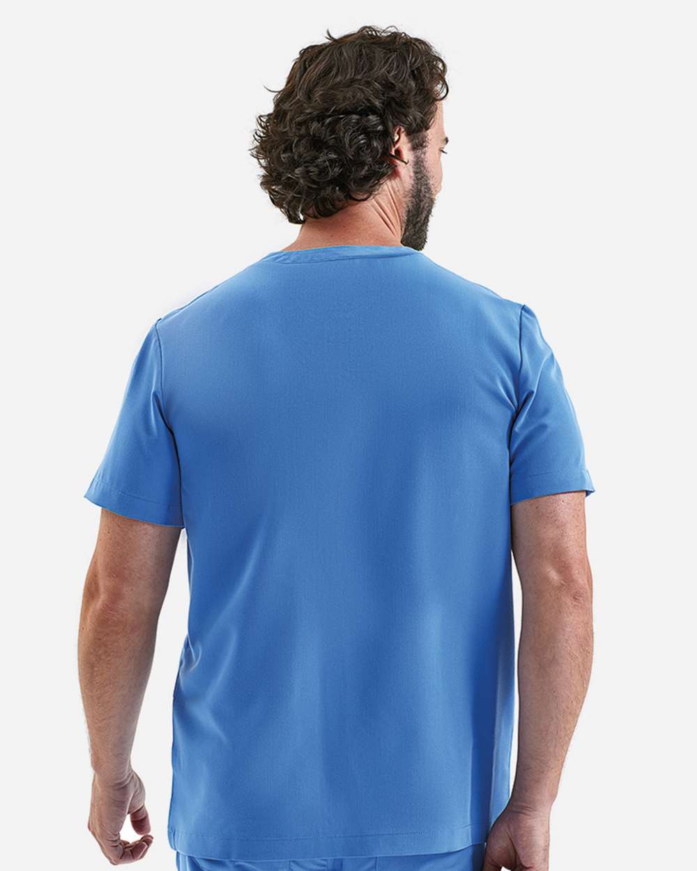 Onna NN200 - Men's Limitless V-Neck Stretch Scrub Top - Ceil Blue