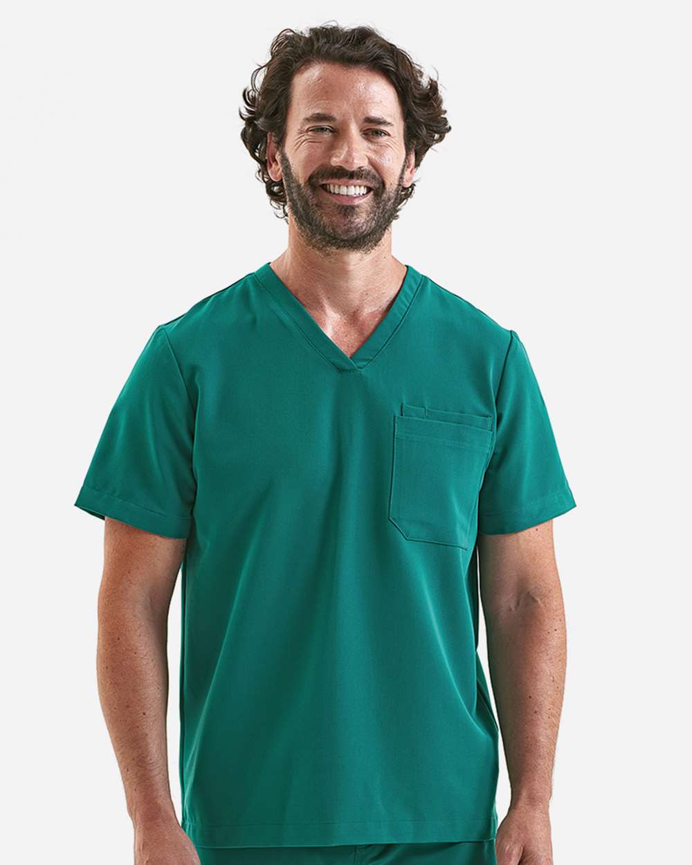 Onna NN200 - Men's Limitless V-Neck Stretch Scrub Top - Clean Green