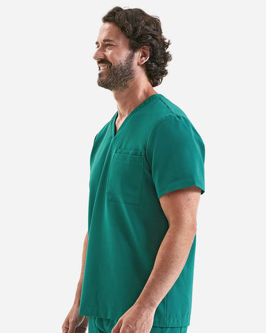 Onna NN200 - Men's Limitless V-Neck Stretch Scrub Top - Clean Green
