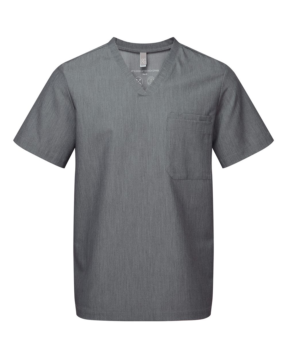 Onna NN200 - Men's Limitless V-Neck Stretch Scrub Top - Dynamo Grey