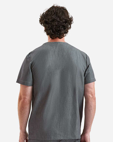 Onna NN200 - Men's Limitless V-Neck Stretch Scrub Top - Dynamo Grey