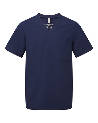 Onna NN200 - Men's Limitless V-Neck Stretch Scrub Top - Navy
