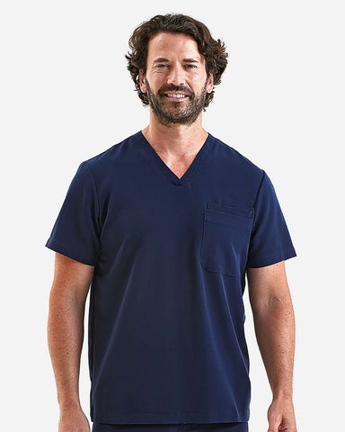 Onna NN200 - Men's Limitless V-Neck Stretch Scrub Top - Navy