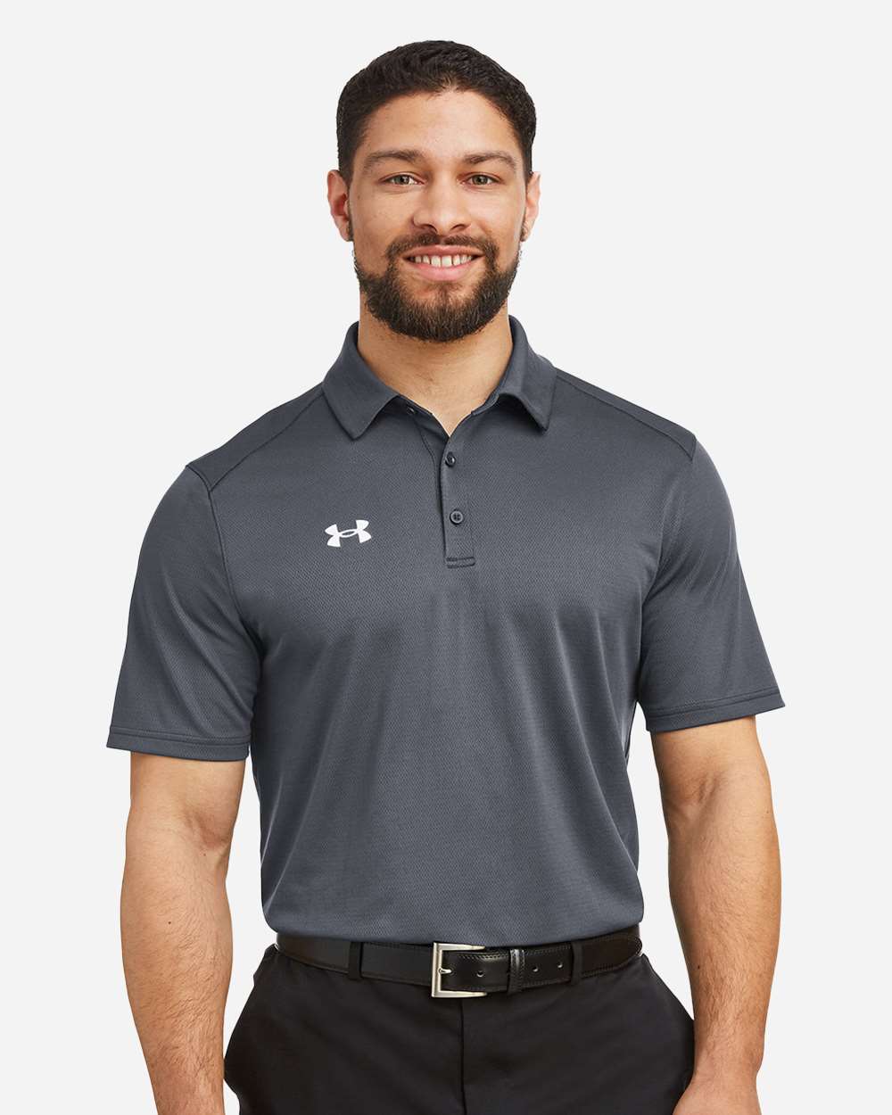 Under Armour 1370399 - Men's Tech™ Polo - CS Grey Light Heather/ White