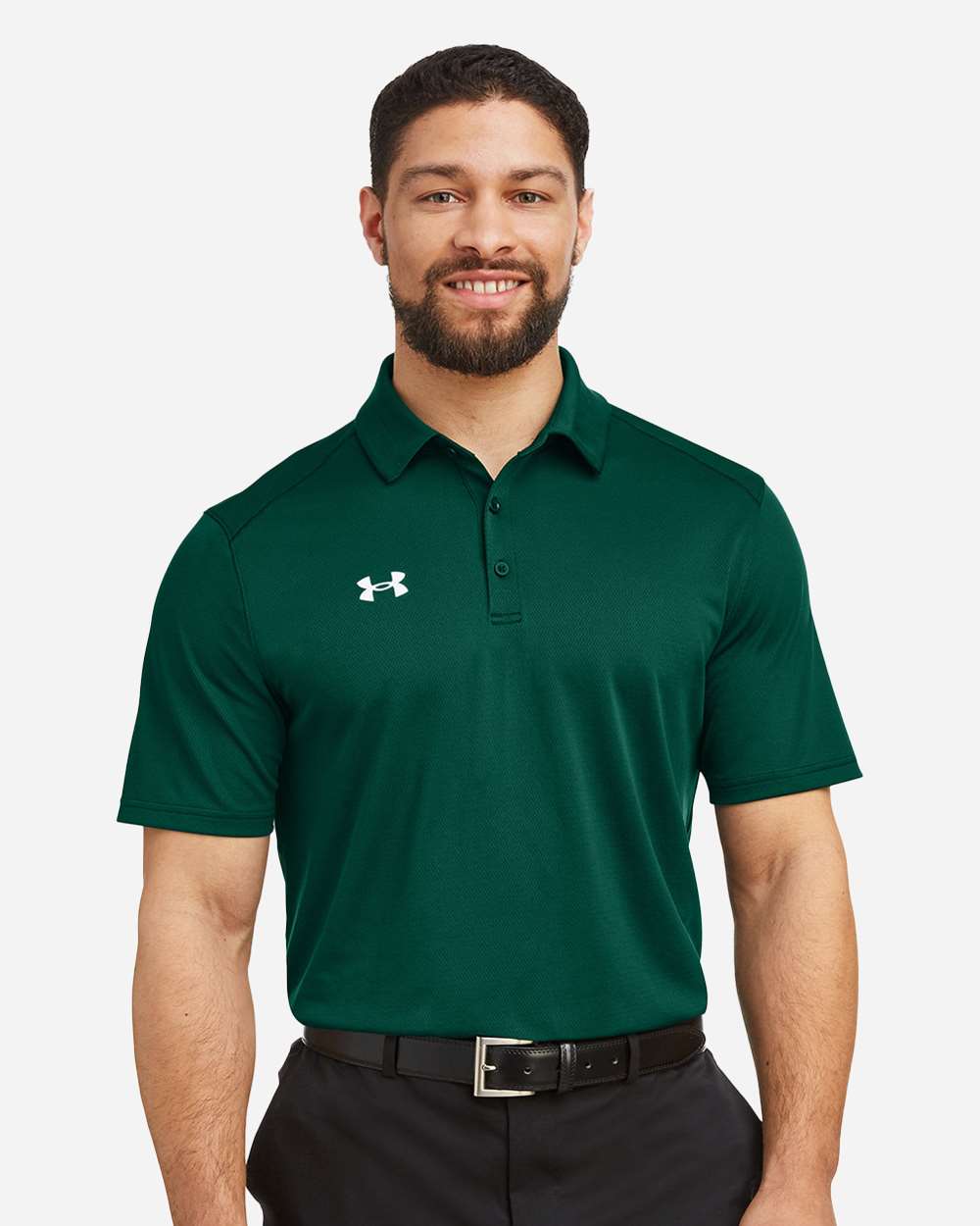 Under Armour 1370399 - Men's Tech™ Polo - Forest Green/ White