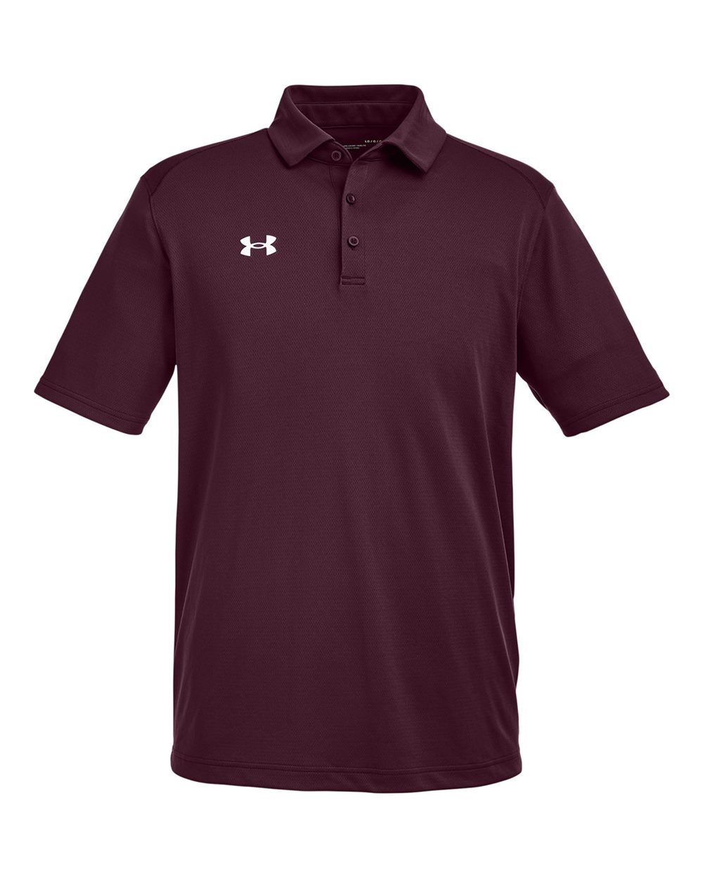 Under Armour 1370399 - Men's Tech™ Polo - Dark Maroon/ White