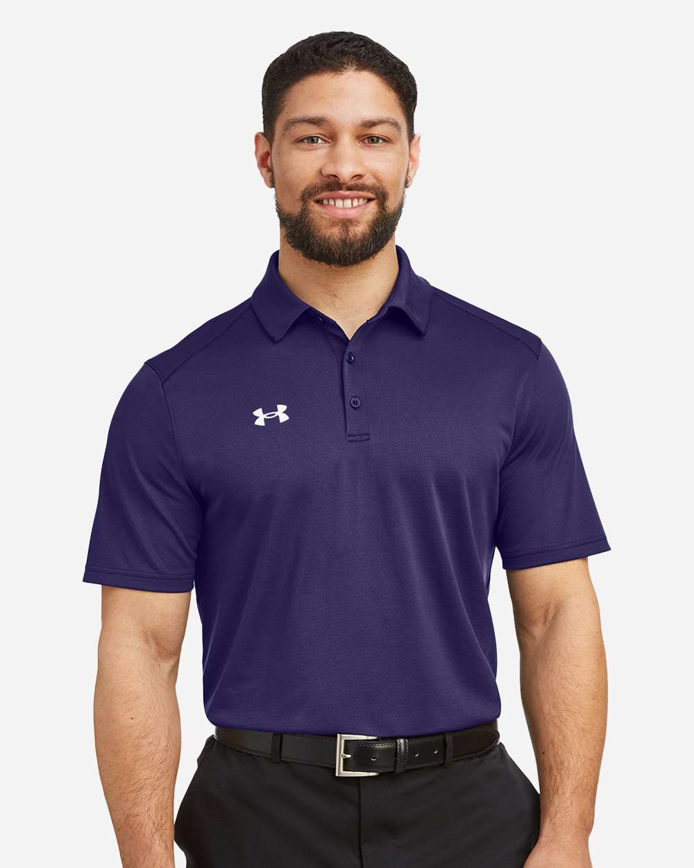 Under Armour 1370399 - Men's Tech™ Polo - Purple/ White