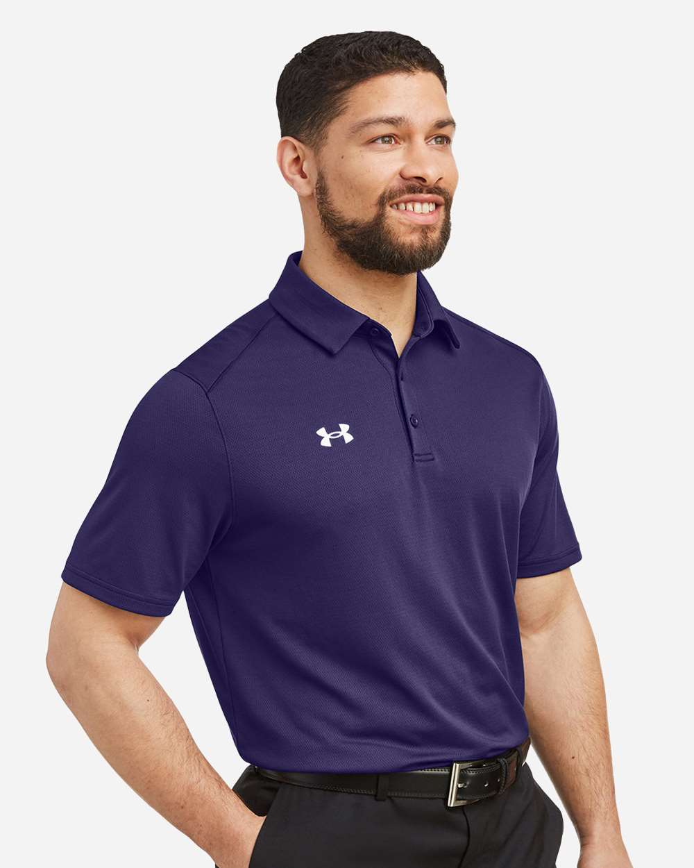 Under Armour 1370399 - Men's Tech™ Polo - Purple/ White
