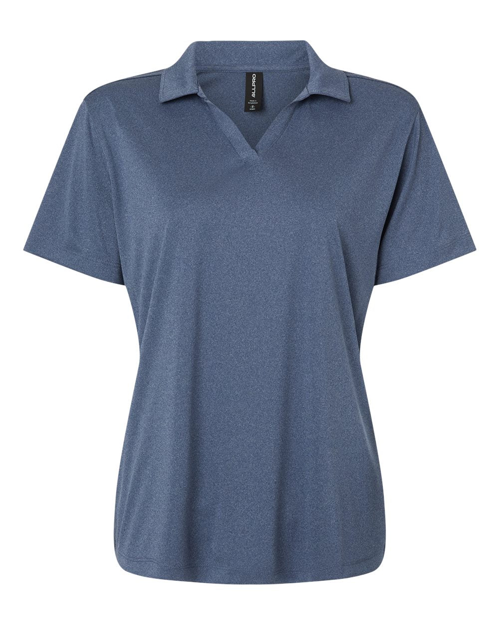 AllPro 41800L - Women's Pro-Lock Performance Polo - Heather Navy - Front