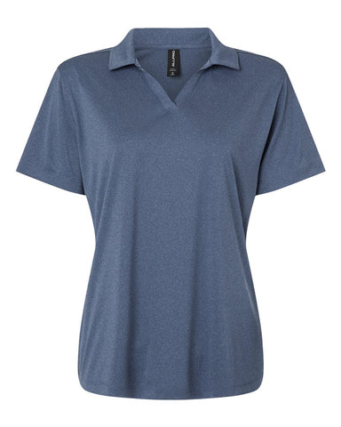 AllPro 41800L - Women's Pro-Lock Performance Polo - Heather Navy - Front