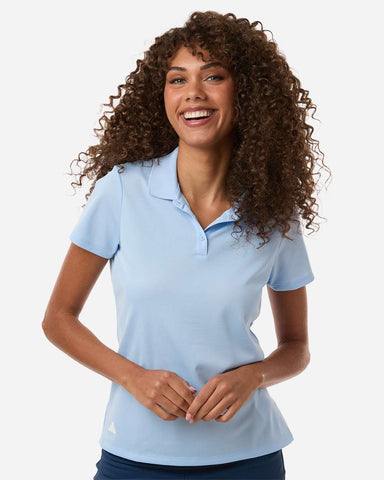 adidas A431 - Women's Performance Piqué Polo - Glow Blue