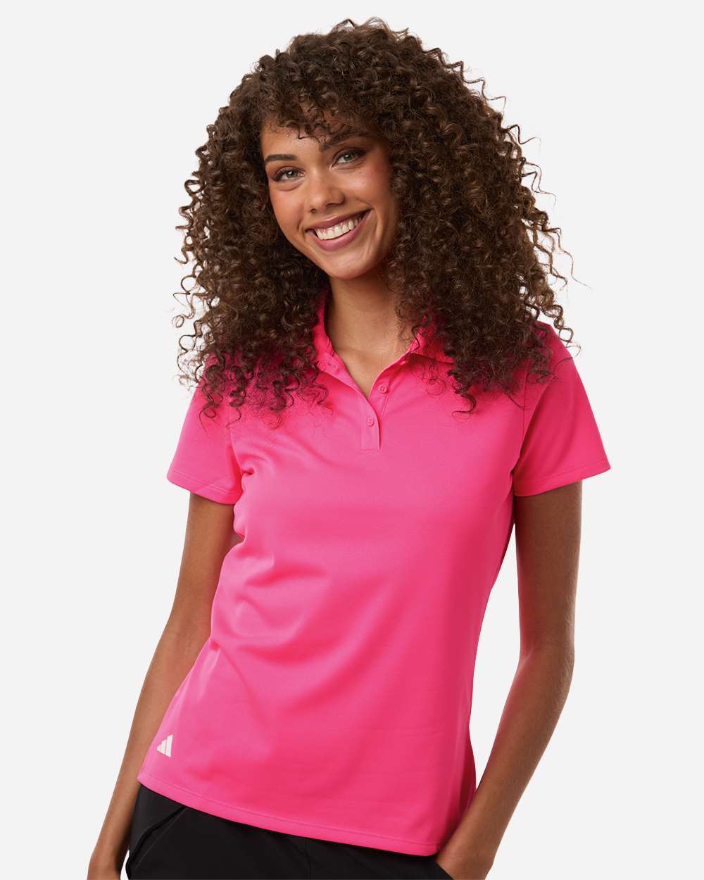 adidas A431 - Women's Performance Piqué Polo - Lucid Pink