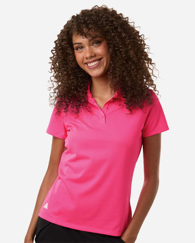 adidas A431 - Women's Performance Piqué Polo - Lucid Pink