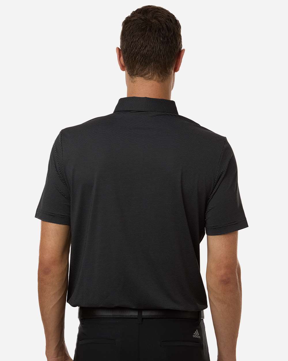 adidas A2026 - Men's Ultimate365 Pencil Stripe Climacool Polo - Carbon/ Black