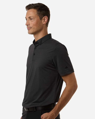 adidas A2026 - Men's Ultimate365 Pencil Stripe Climacool Polo - Carbon/ Black