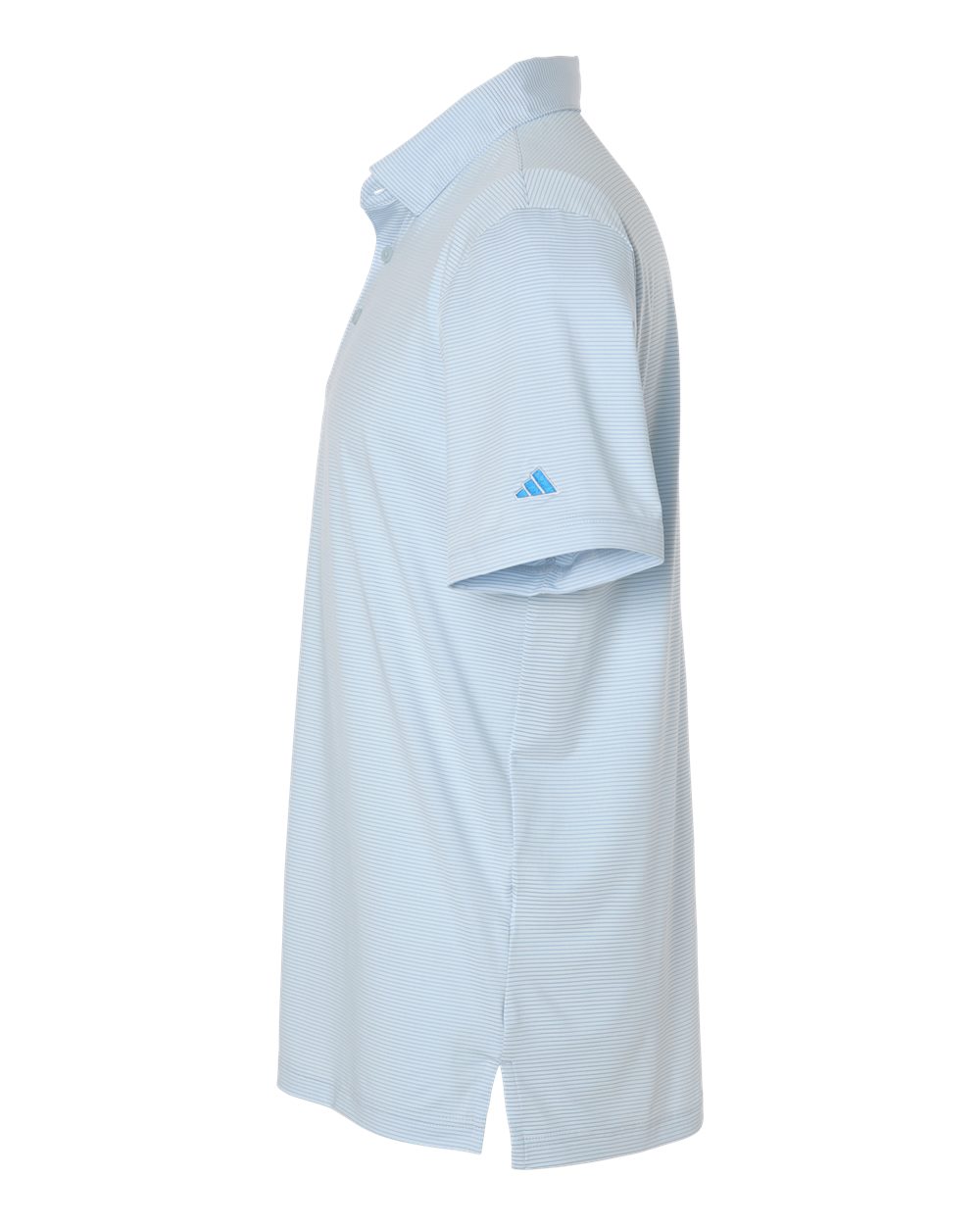 adidas A2026 - Men's Ultimate365 Pencil Stripe Climacool Polo - Crystal Sky/ Lucid Ray Blue