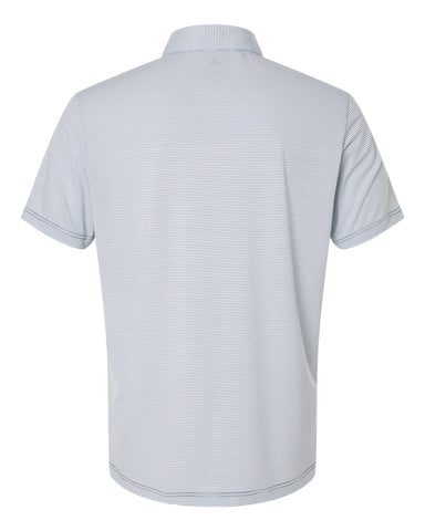 adidas A2026 - Men's Ultimate365 Pencil Stripe Climacool Polo - White/ Collegiate Navy