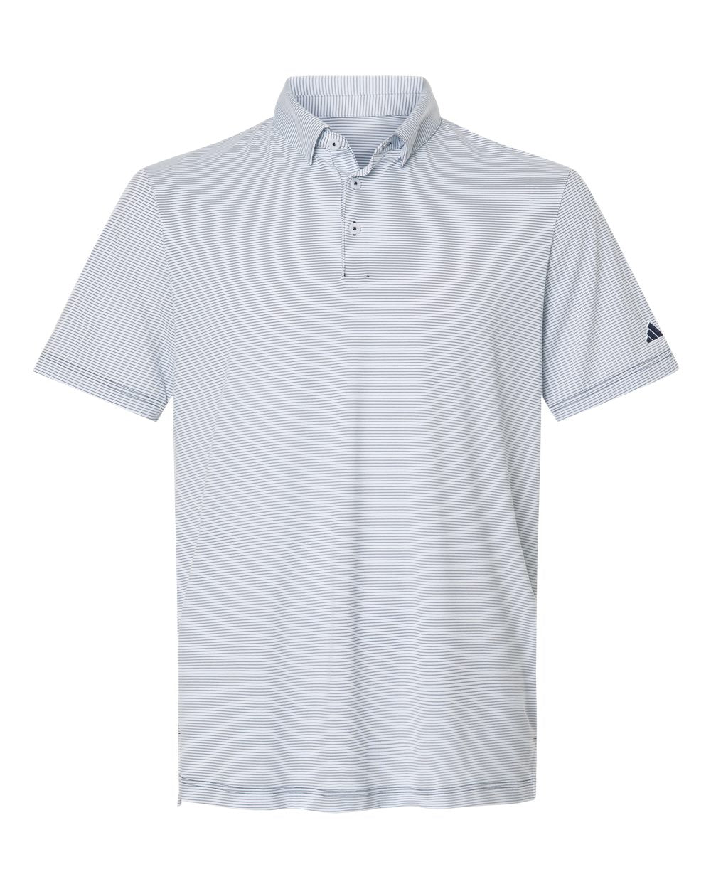 adidas A2026 - Men's Ultimate365 Pencil Stripe Climacool Polo - White/ Collegiate Navy