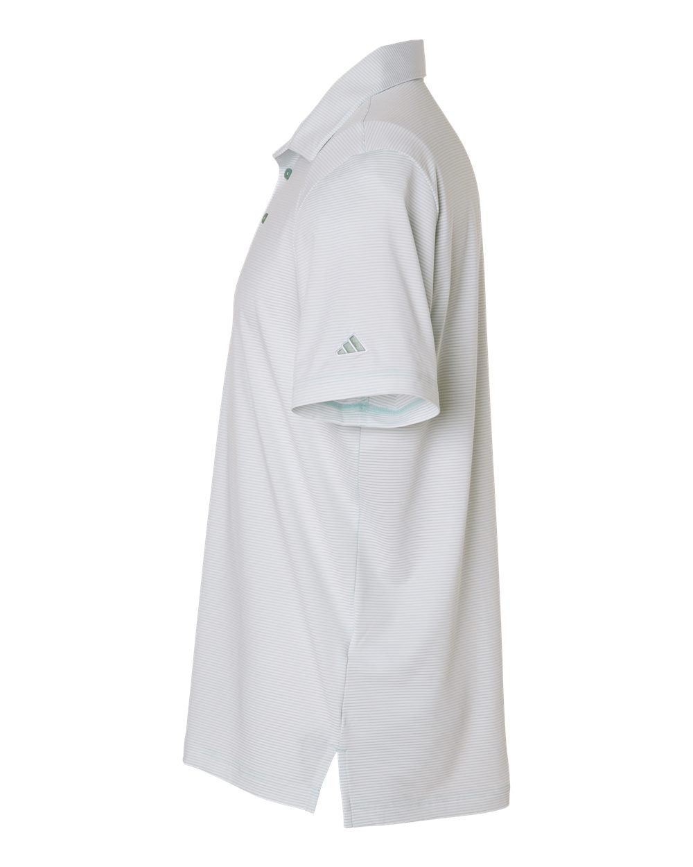 adidas A2026 - Men's Ultimate365 Pencil Stripe Climacool Polo - White/ Wonder Sage
