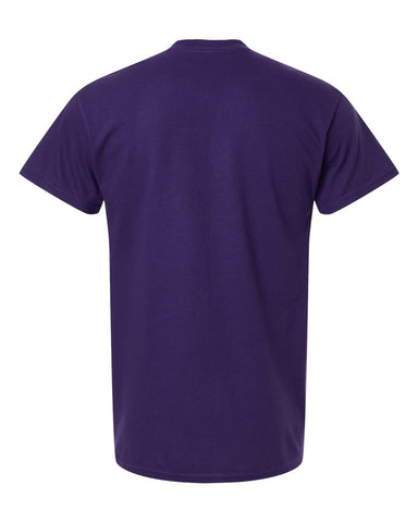Gildan 5000 - Unisex Heavy Cotton™ T-Shirt - Fan Dark Purple - Back