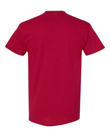 Gildan 5000 - Unisex Heavy Cotton™ T-Shirt - Cardinal - Back